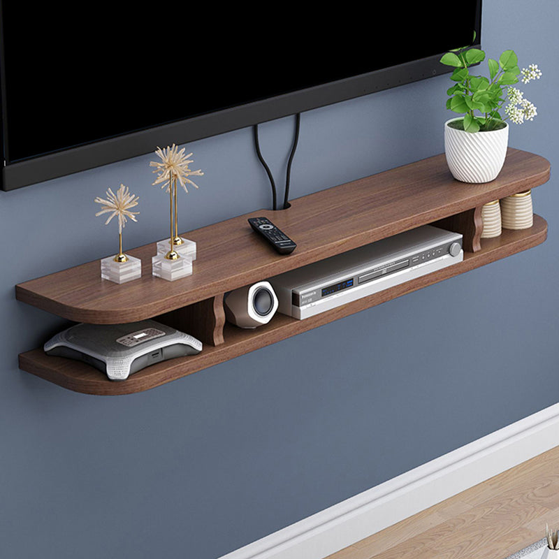 Contemporary Wall-mounted TV Cabinet Faux Wood TV Stand with 4 Shelves Clearhalo 'furn' 'furn_tv_stands_entertainment_centers' 'Furniture' 'Living Room Furniture' 'TV Stands & Entertainment Centers' 'TV Stands & Media Storage Furniture' 'tv_stands_entertainment_centers' 5420988