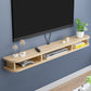 Contemporary Wall-mounted TV Cabinet Faux Wood TV Stand with 4 Shelves Clearhalo 'furn' 'furn_tv_stands_entertainment_centers' 'Furniture' 'Living Room Furniture' 'TV Stands & Entertainment Centers' 'TV Stands & Media Storage Furniture' 'tv_stands_entertainment_centers' 5420990