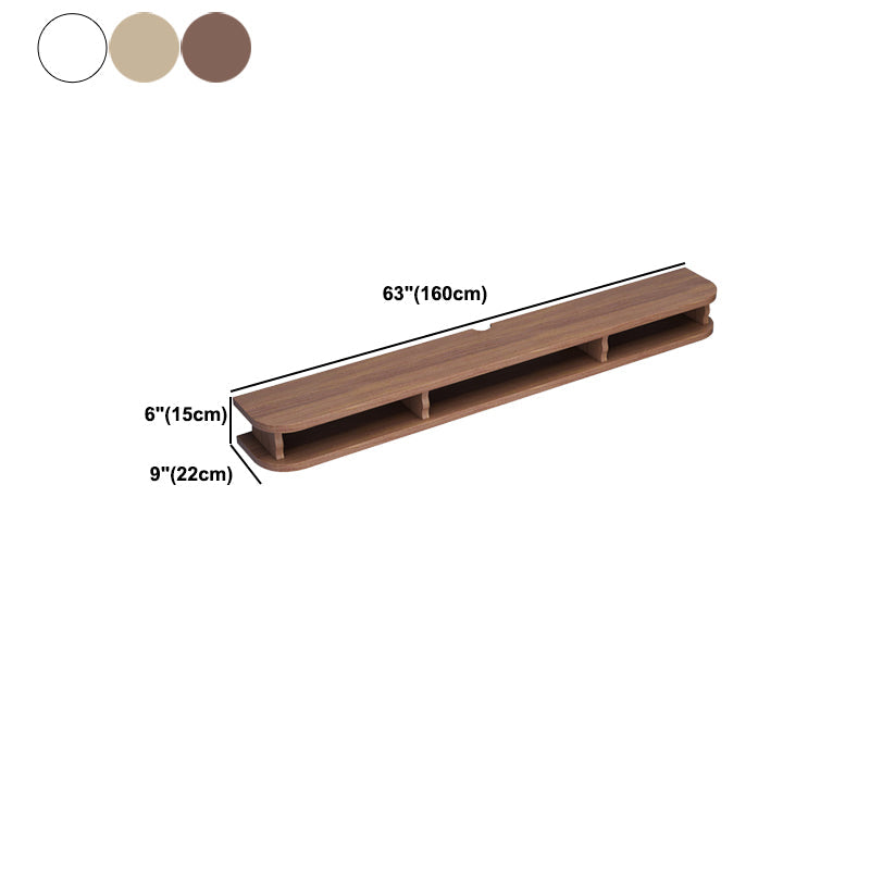 Contemporary Wall-mounted TV Cabinet Faux Wood TV Stand with 4 Shelves Clearhalo 'furn' 'furn_tv_stands_entertainment_centers' 'Furniture' 'Living Room Furniture' 'TV Stands & Entertainment Centers' 'TV Stands & Media Storage Furniture' 'tv_stands_entertainment_centers' 5420997