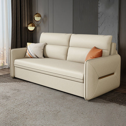 フェイクレザーステイン耐性ソファベッドコンテンポラリーベッドソファソファ