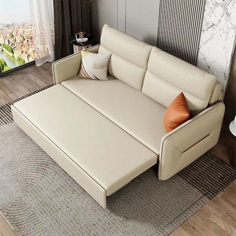 フェイクレザーステイン耐性ソファベッドコンテンポラリーベッドソファソファ