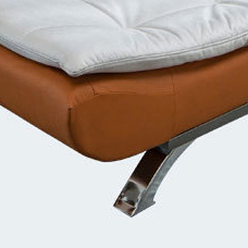 フェイクレザーソファ35.43 "Hリビングルーム用のアームレスコンバーチブルソファ