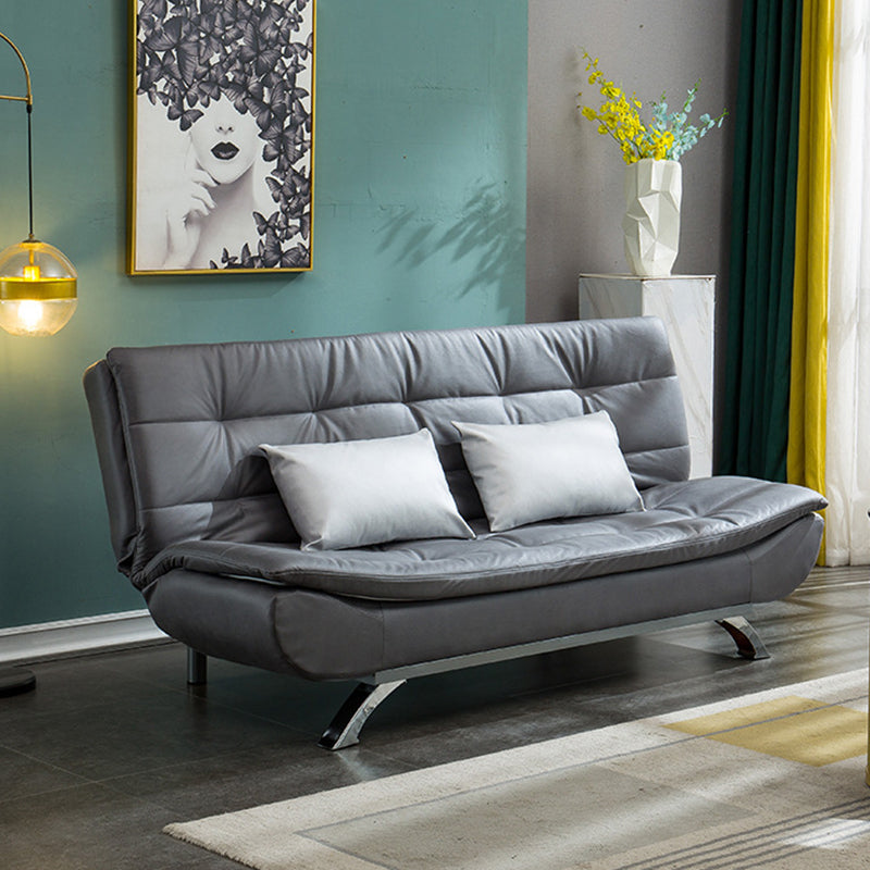 フェイクレザーソファ35.43 "Hリビングルーム用のアームレスコンバーチブルソファ