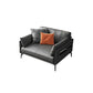 Faux Leather Sofa 33.46 " D x 30.70" H Square Arm  Sofa for Living Room
