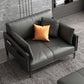 Faux Leather Sofa 33.46 " D x 30.70" H Square Arm  Sofa for Living Room