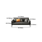 Faux Leather Sofa 33.46 " D x 30.70" H Square Arm  Sofa for Living Room