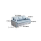 Square Arm Standard Couch Bed Contemporary Faux Leather Bed Sofa Couch Clearhalo 'furn' 'furn_sofas' 'Furniture' 'Living Room Furniture' 'Sofa' 'sofas' 5421190