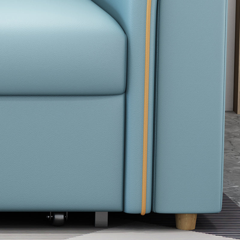 現代的なステイン耐性ソファベッドフェイクレザーベッドソファソファ