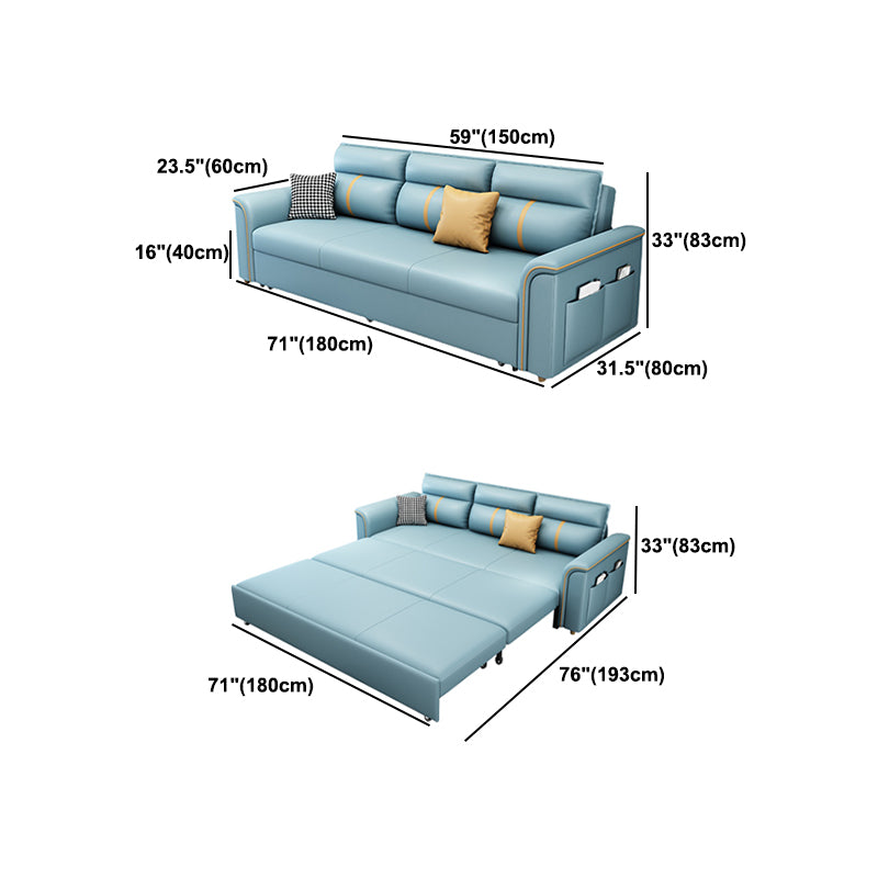 現代的なステイン耐性ソファベッドフェイクレザーベッドソファソファ