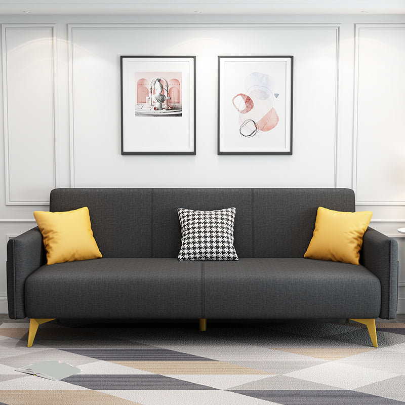 現代の正方形のアームリビングルームファブリックステーショナルシート