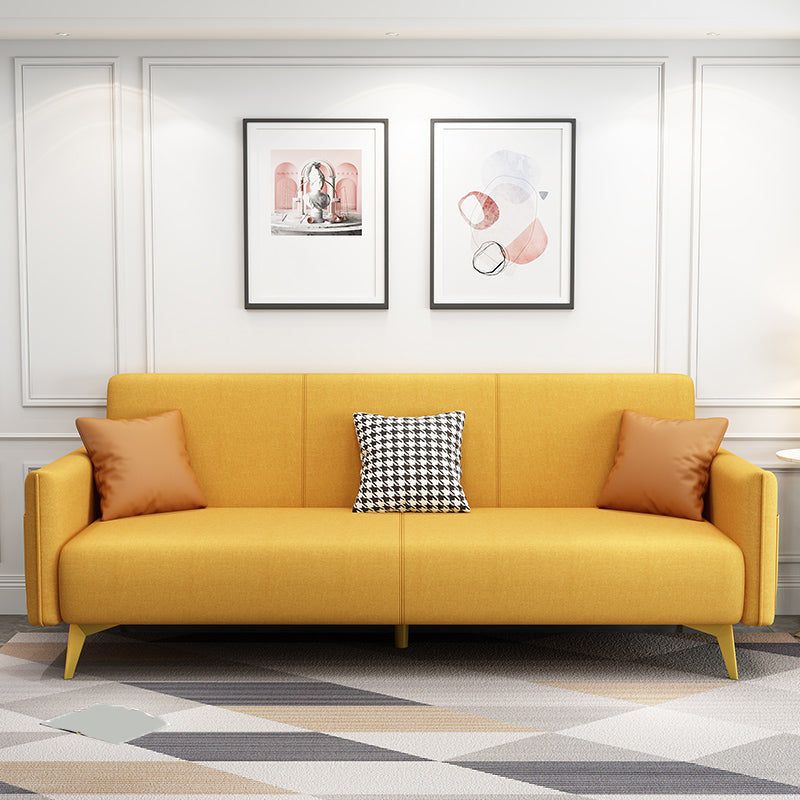 現代の正方形のアームリビングルームファブリックステーショナルシート