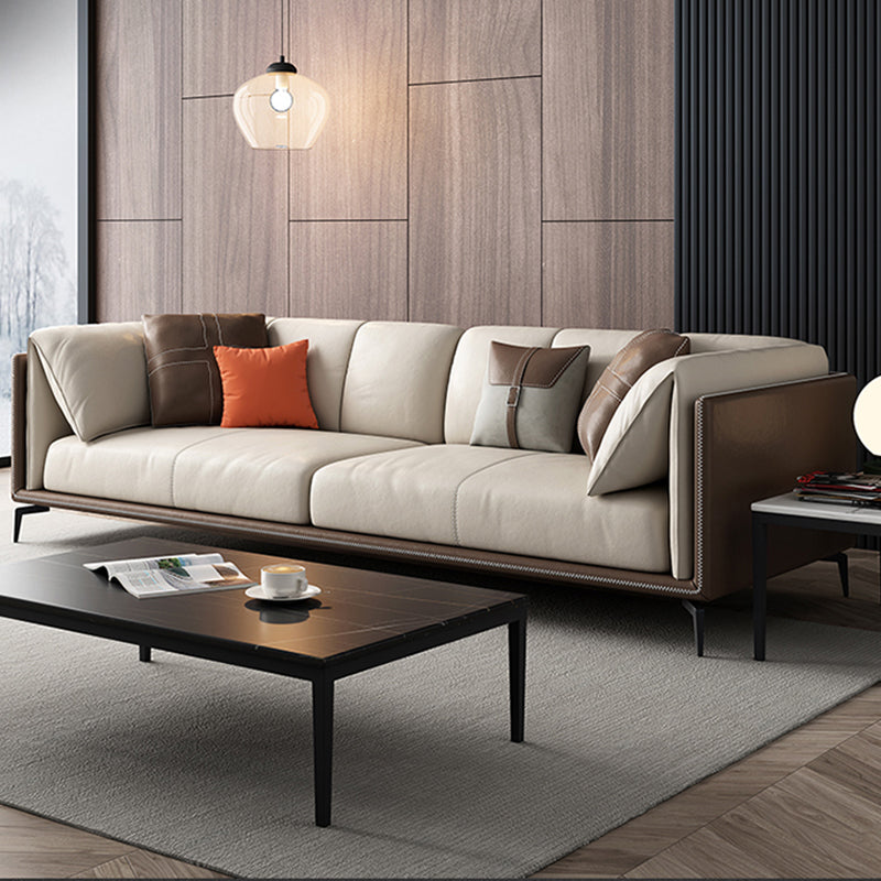 30.7 "H Moderne kussens Sofa Echt lederen kussen Toparmbank en chaise