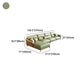 Pillow Arms Sectional Green Modern Faux Leather Living Room Sofa & Chaise Clearhalo 'furn' 'furn_sectionals' 'Furniture' 'Living Room Furniture' 'Sectionals' 5421413