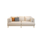 Contemporary Faux Leather Sofa Recessed Arm Furniture Sectionals in Beige