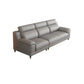 Light-grey Contemporary Sofa Genuine Leather Living Room Sofa & Chaise Clearhalo 'furn' 'furn_sectionals' 'Furniture' 'Living Room Furniture' 'Sectionals' 5421503