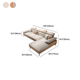 Pillow Top Arm Sofa Reversible Modular L-Shape Furniture Sectionals