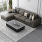 Contemporary Sofa Pillow Top Arm Modular Reversible L-Shape Sectional Couch Dark Coffee Clearhalo 'furn' 'furn_sectionals' 'Furniture' 'Living Room Furniture' 'Sectionals' 5421555
