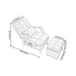 Présente convertible réglable 22,83 "L x 29,52" W x 36,61 "H Chaise de base de base