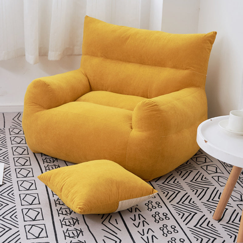 Fabric Chair 32.2" L x21.6 W x23.6"H Arms Included Chair for Living Room Yellow Clearhalo 'Accent Chairs' 'accent_chairs' 'Chairs & Seating' 'furn' 'furn_accent_chairs' 'Furniture' 'Living Room Furniture' 5421653