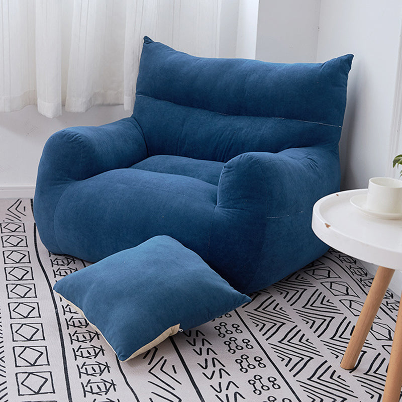 Fabric Chair 32.2" L x21.6 W x23.6"H Arms Included Chair for Living Room Blue Clearhalo 'Accent Chairs' 'accent_chairs' 'Chairs & Seating' 'furn' 'furn_accent_chairs' 'Furniture' 'Living Room Furniture' 5421656