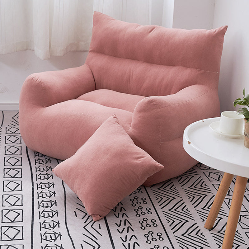 Fabric Chair 32.2" L x21.6 W x23.6"H Arms Included Chair for Living Room Pink Clearhalo 'Accent Chairs' 'accent_chairs' 'Chairs & Seating' 'furn' 'furn_accent_chairs' 'Furniture' 'Living Room Furniture' 5421657