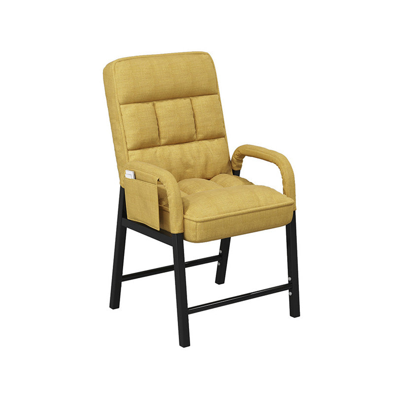 Chaise de salon en lin 17.71 "L x 22,44" W x 34,64 "H Chaise d'accent réglable avec stockage