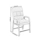 Chaise de salon en lin 17.71 "L x 22,44" W x 34,64 "H Chaise d'accent réglable avec stockage