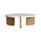 French Country Round Cocktail Table Wood 3 Legs Coffee Table Clearhalo 'Coffee & Accent Tables' 'Coffee Tables' 'coffee_tables' 'furn' 'furn_coffee_tables' 'Furniture' 'Living Room Furniture' 5421793
