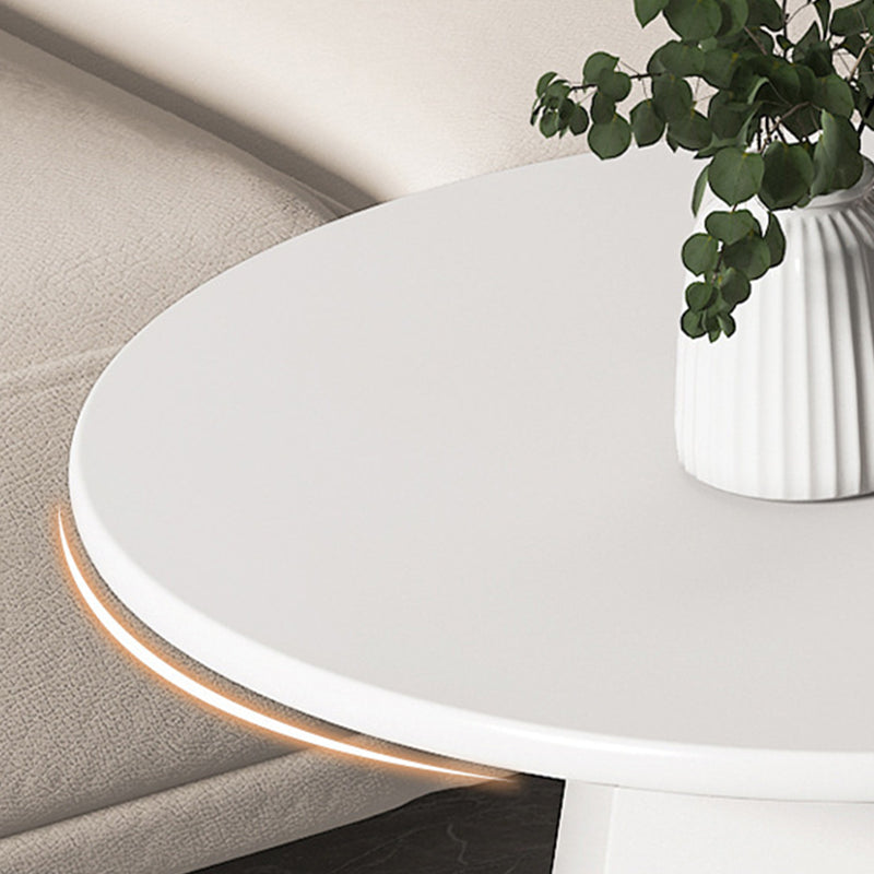 IJzerwerk zwart/wit voetstuk Basis Design ronde salontafel