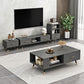 Modern Rectangular Coffee Table with Storage Wooden 4 Legs Cocktail Table Clearhalo 'Coffee & Accent Tables' 'Coffee Tables' 'coffee_tables' 'furn' 'furn_coffee_tables' 'Furniture' 'Living Room Furniture' 5421922