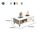 Modern Rectangular Coffee Table with Storage Wooden 4 Legs Cocktail Table Clearhalo 'Coffee & Accent Tables' 'Coffee Tables' 'coffee_tables' 'furn' 'furn_coffee_tables' 'Furniture' 'Living Room Furniture' 5421925