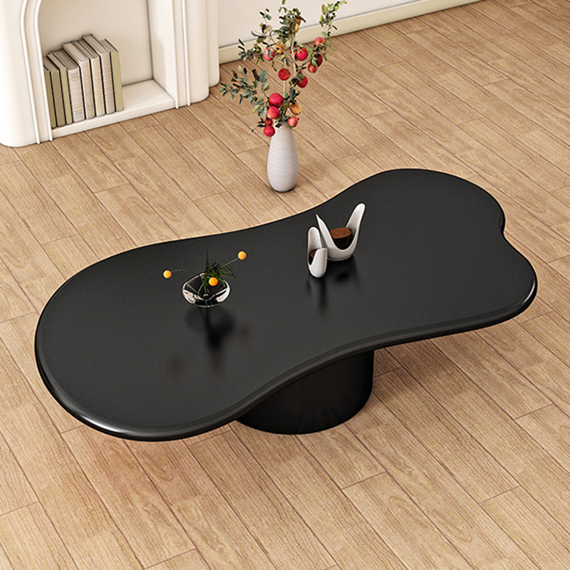 Pedestal de mesa de café de madera geométrica nórdica 1 mesa de cóctel individual