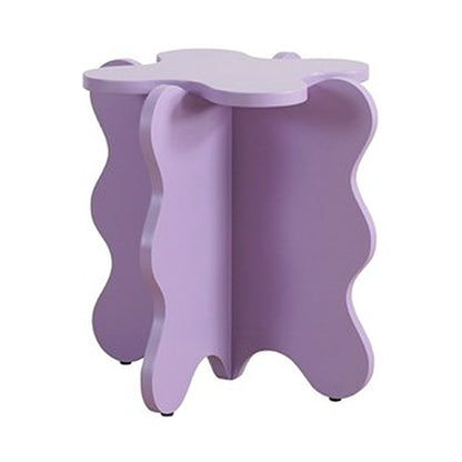 Pedestal de mesa de café de madera geométrica nórdica 1 mesa de cóctel individual