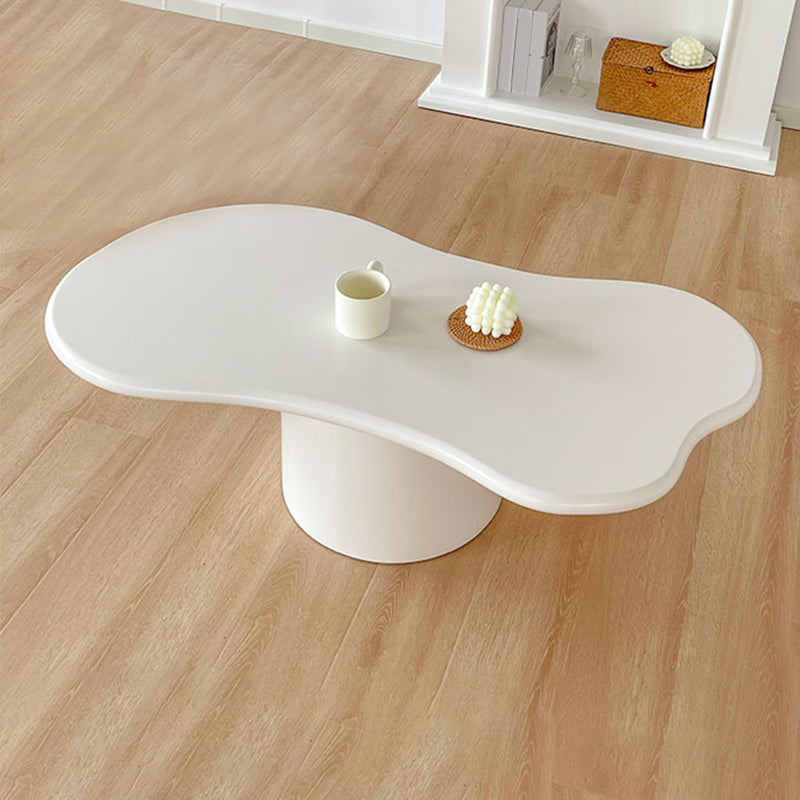 Pedestal de mesa de café de madera geométrica nórdica 1 mesa de cóctel individual