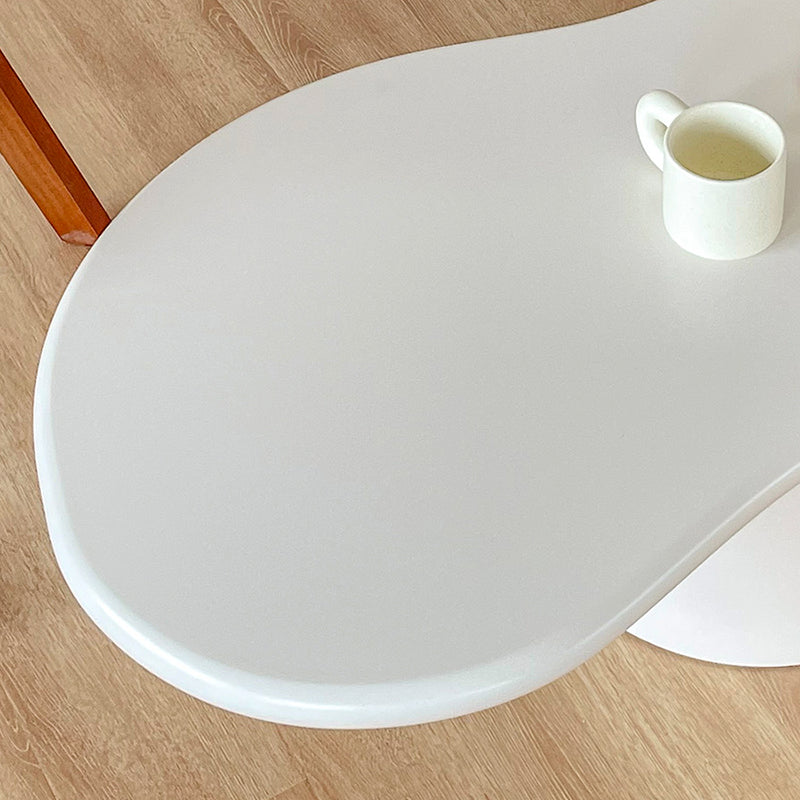 Pedestal de mesa de café de madera geométrica nórdica 1 mesa de cóctel individual