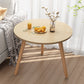 Contemporary 3 Legs End Table Round Wood Top Side Table for Living Room