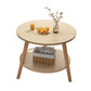 Contemporary 3 Legs End Table Round Wood Top Side Table for Living Room