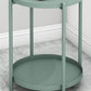 4 Legs Base Design Carbon Steel White/green/black/yellow Round Side Table