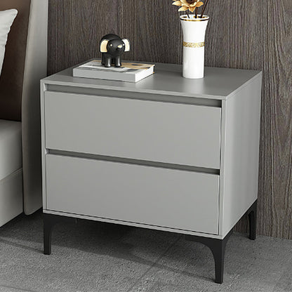 Tablette de nuit en bois 20 "de haut armoire de chevet avec tiroirs et jambes