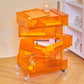 Plastic Nightstand Or End Table 28" Tall Nightstand with Drawers and Wheel Clearhalo 'Bedroom Furniture' 'furn' 'furn_night_stand' 'Furniture' 'night_stand' 'Nightstands' 5422339