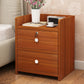 Modern Wood Nightstand 40" Tall Bedside Cabinet with Drawer and Legs