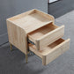 Glam massief hout 2-lads nachtkastje 20 "lange nachttafel en benen