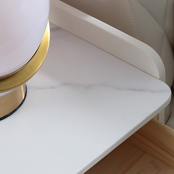 Glam massief hout 2-lads nachtkastje 20 "lange nachttafel en benen