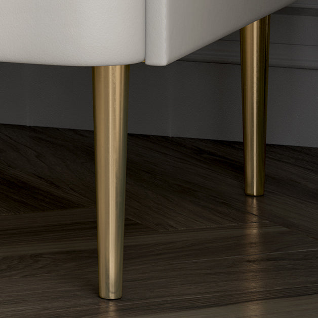 Glam Wood Solid Wood Night-Artanding Night-Stand 20 "de altura Mesa y piernas de altura