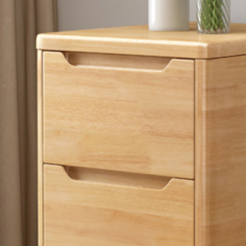 2 Drawer Nightstand with Legs 20" Tall Wood Accent Table Nightstand Clearhalo 'Bedroom Furniture' 'furn' 'furn_night_stand' 'Furniture' 'night_stand' 'Nightstands' 5422501