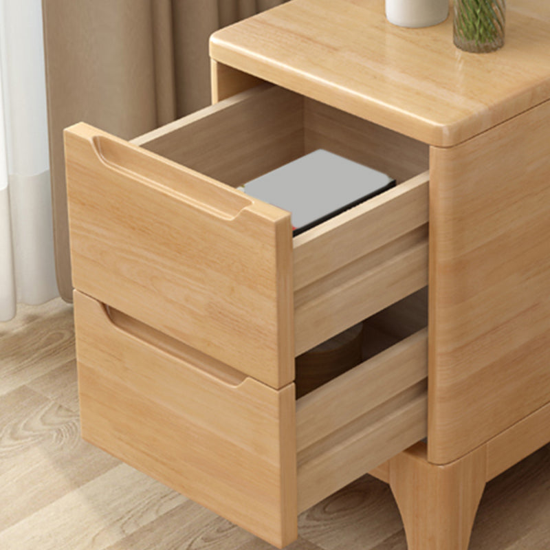 2 Drawer Nightstand with Legs 20" Tall Wood Accent Table Nightstand Clearhalo 'Bedroom Furniture' 'furn' 'furn_night_stand' 'Furniture' 'night_stand' 'Nightstands' 5422502