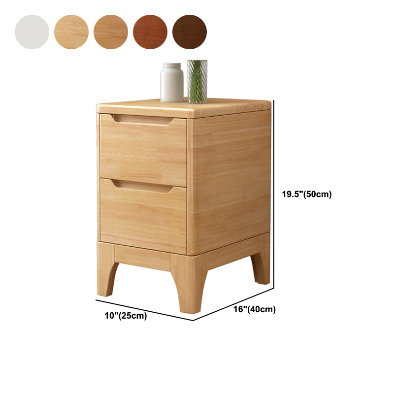 2 Drawer Nightstand with Legs 20" Tall Wood Accent Table Nightstand Clearhalo 'Bedroom Furniture' 'furn' 'furn_night_stand' 'Furniture' 'night_stand' 'Nightstands' 5422506