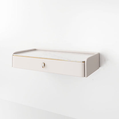Stile glam Off-White Slate Sottopop Wall montato con 1/2 Cassetto del cassetto