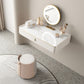 Stile glam Off-White Slate Sottopop Wall montato con 1/2 Cassetto del cassetto