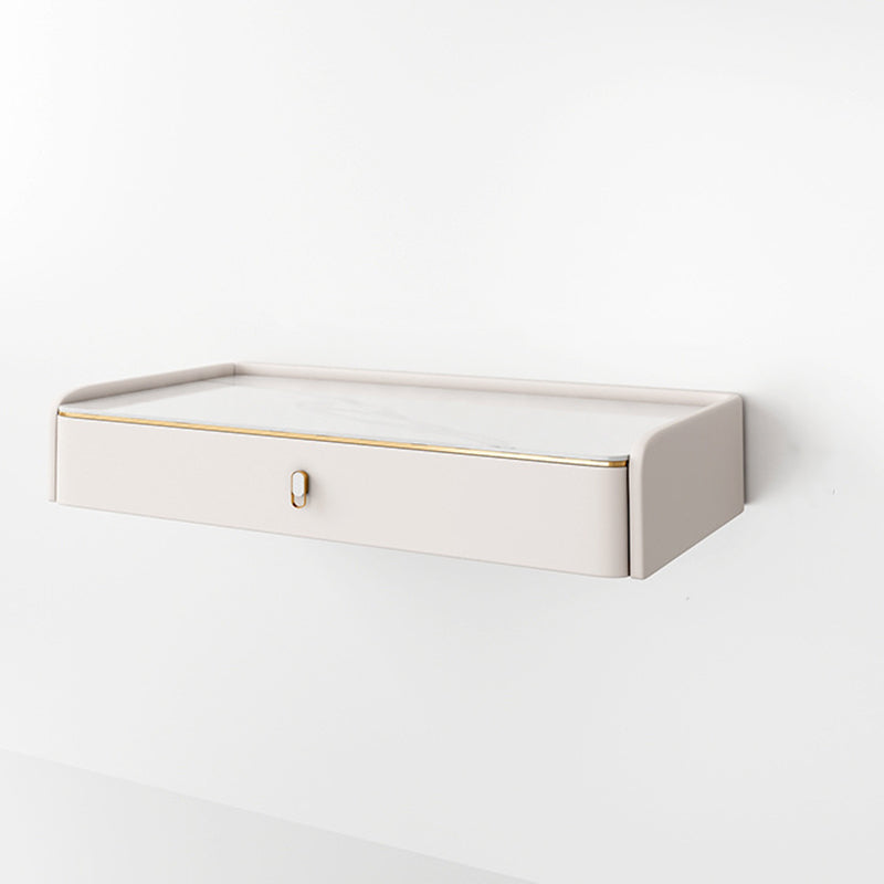 Stile glam Off-White Slate Sottopop Wall montato con 1/2 Cassetto del cassetto